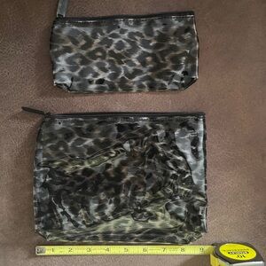 Leopard Print Cosmetic Bags NWOT (price for both)